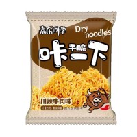 嘉樂(lè)同學(xué)川辣牛肉味干脆咔一下干脆面招商