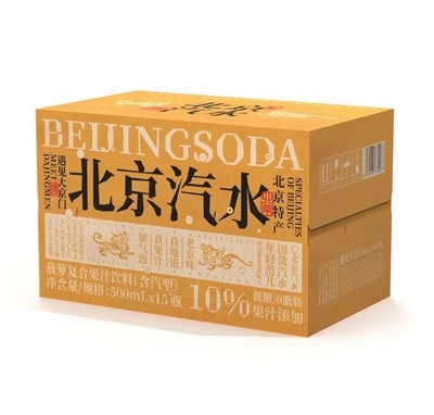 遇見大京門菠蘿汁復(fù)合果汁飲料含汽型500ml×15